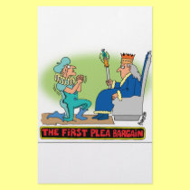 PLEA BARGAIN CARTOON stationery