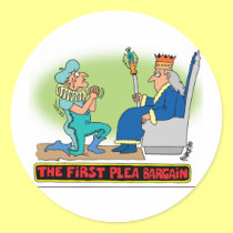 PLEA BARGAIN CARTOON stickers