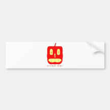 Pleasant Pumpkin (white) Bumper Sticker