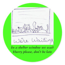 Please adopt. stickers
