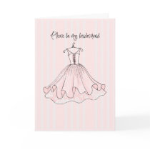please be my bridesmaid cards
