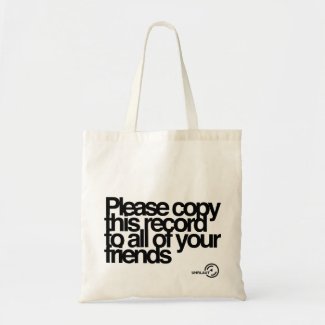 Please Copy This Record Budget Tote Bag