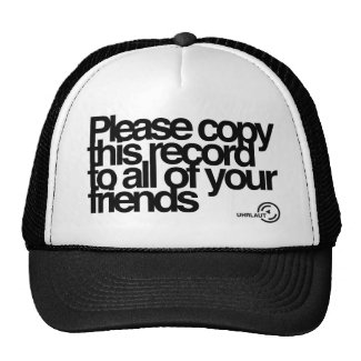 Please Copy This Record Trucker Hat