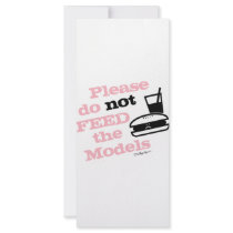 Please Do Not Feed the Models Rack Cards