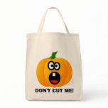 Please Don't Cut the Scared Halloween Pumpkin Tote Bag