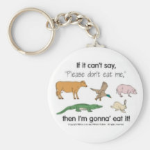 Please don't eat me key chains
