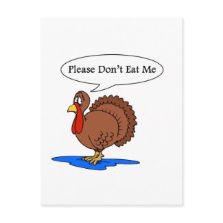 Please don't eat me postcard