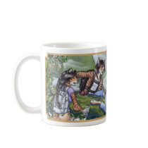 Please don't feed the birds mug