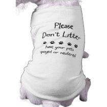Please Dont Litter pet clothing by ppprincess1 Please Dont Litter pet clothing