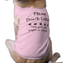 Please Dont Litter pet clothing by ppprincess1 Please Dont Litter pet clothing