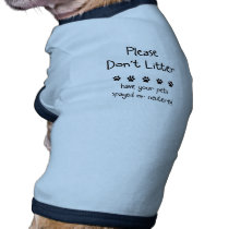Please Dont Litter pet clothing by ppprincess1 Please Dont Litter pet clothing