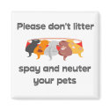 Please Don't Litter magnets by MishMoshTees Please Don't Litter magnets