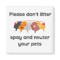 Please Don't Litter magnets