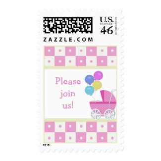 Please Join Us Baby Shower Postage Stamps stamp