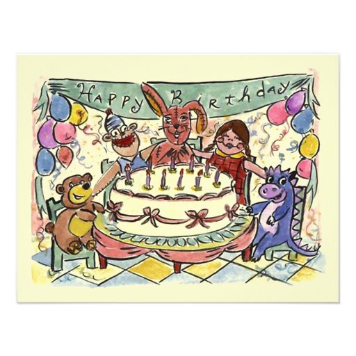 PLEASE JOIN US FOR A BIRTHDAY PARTY INVITATION Zazzle