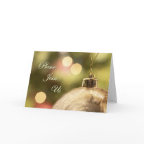 Please Join Us holiday invitation cards
