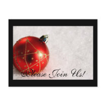 Please Join Us! Invitation Postcard Christmas