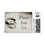 Please Join Us Silver Wedding Rings
