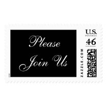 Please Joins Us Wedding Formal Postage Stamp