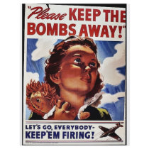 Please Keep The Bombs Away flyers