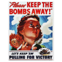 Please Keep The Bombs Away flyers