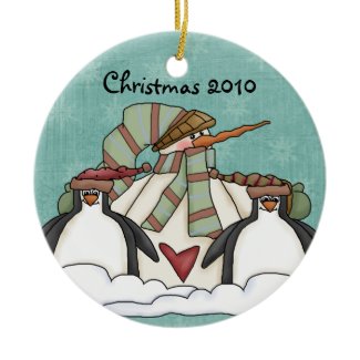 Please Let it Snow  Snowman Keepsake Ornament ornament