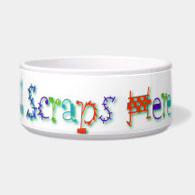 Please Recycle All Scraps Here Funny Dog Dog Bowls