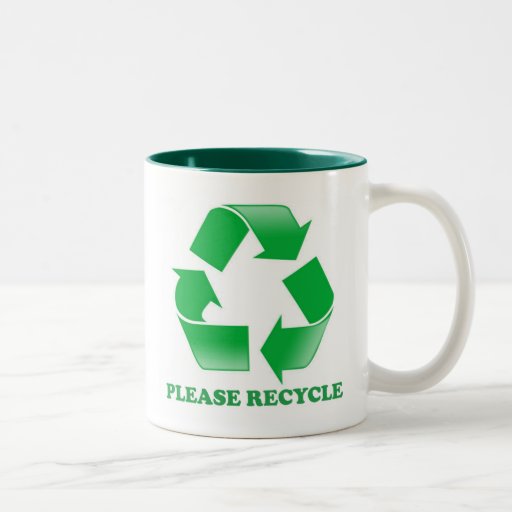 Please Recycle. Recycling Awareness. Go Green. Coffee Mugs Zazzle