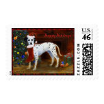 Please Santa- Dalmatian Dog Christmas Violano postage