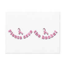 Please Save The Boobs! postcards