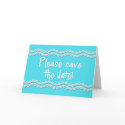 Please Save the Date Aqua Cards