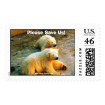 Please Save Us! Polar Bears. postage by epclarke Please Save Us! Polar Bears. postage