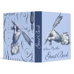 Please Sign Our Guest Book - Hand with Quill Pen Vinyl Binders