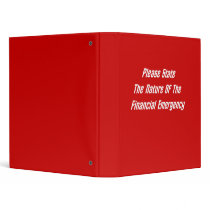 Please State The Nature Of The Financial Emergency binders