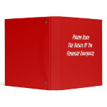 Please State The Nature Of The Financial Emergency Vinyl Binder