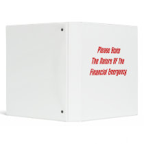 Please State The Nature Of The Financial Emergency binders