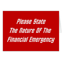 Please State The Nature Of The Financial Emergency cards
