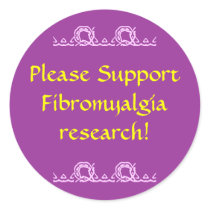Please Support Fibromyalgia research! Stickers stickers