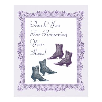 Please Take off Your Shoes Sign Print