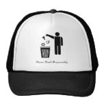 Please Think Responsibly Trucker Hats
