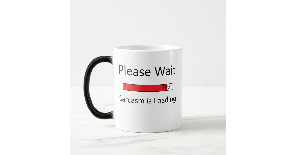 Please Wait Coffeee Cup 11 Oz Magic Heat ColorChanging Coffee Mug Zazzle