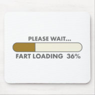 PLEASE WAIT FART LOADING mousepad
