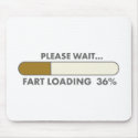 PLEASE WAIT FART LOADING mousepads
