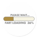 PLEASE WAIT FART LOADING stickers