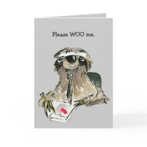Please Woo Me Cartoon Sloth cards