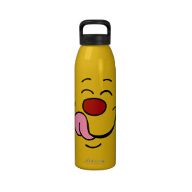 Pleased Face: Making coworkers cry is so sweet Drinking Bottle