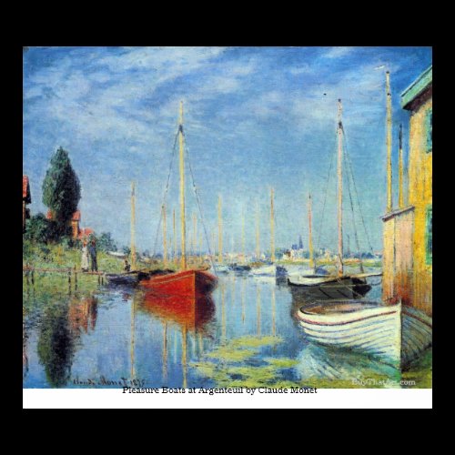 Pleasure Boats at Argenteuil by Claude Monet Print