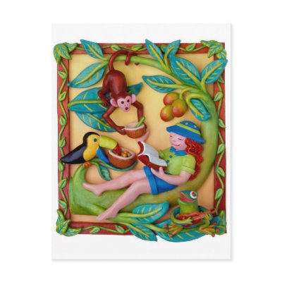 Pleasures of Reading Postcards by AmyVangsgard