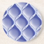 Pleated Cobalt Drink Coaster