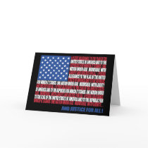 Pledge of Allegiance card
